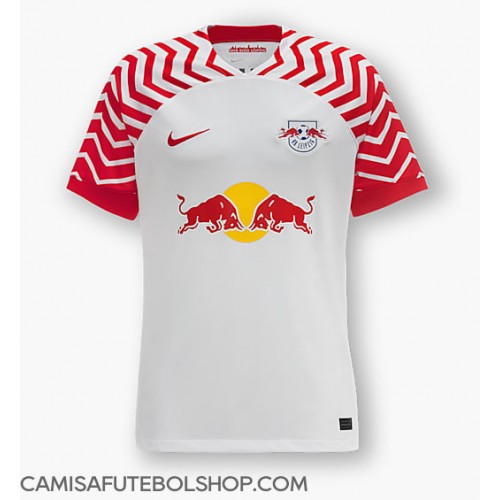 Camisa de time de futebol RB Leipzig Replicas 1º Equipamento 2023-24 Manga Curta